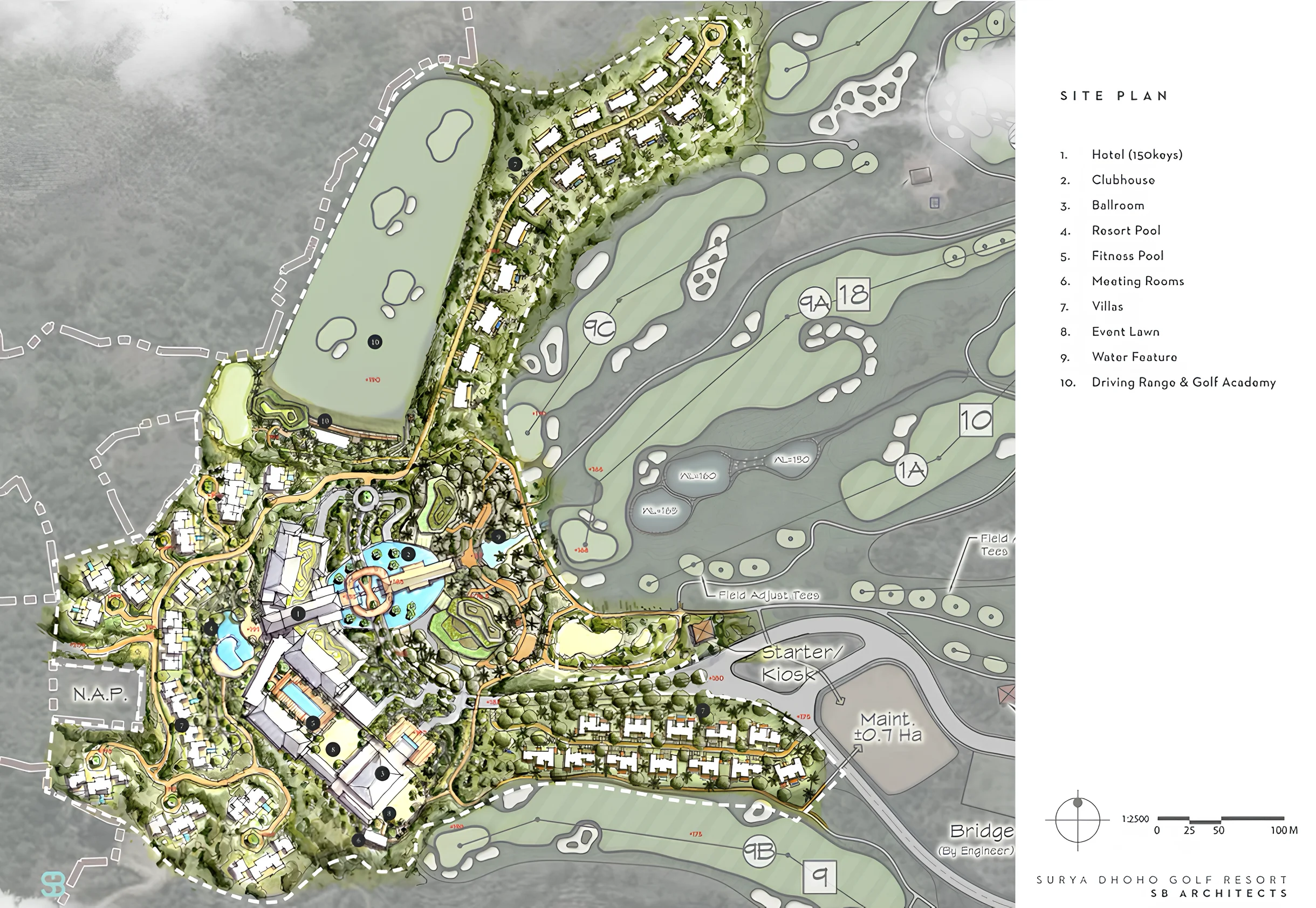 Surya Dhoho Golf Kediri Site Plan - Surya Dhoho Golf
